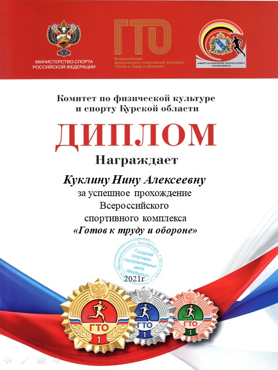 Куклина гто